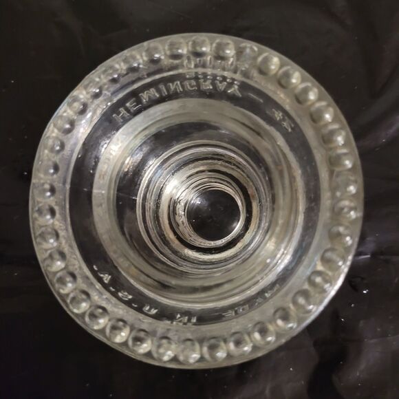 HEMINGRAY #42 Clear Glass Insulator Made in USA D12 - Picture 5 of 6